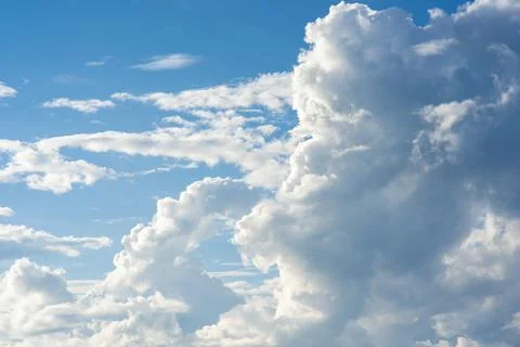 Blue sky with beautiful clouds Stock Photos