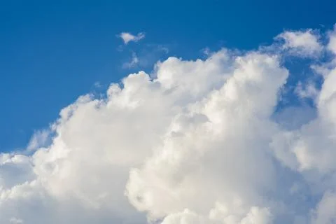 Blue sky with beautiful clouds Stock Photos