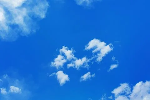 Blue sky with beautiful clouds Stock Photos