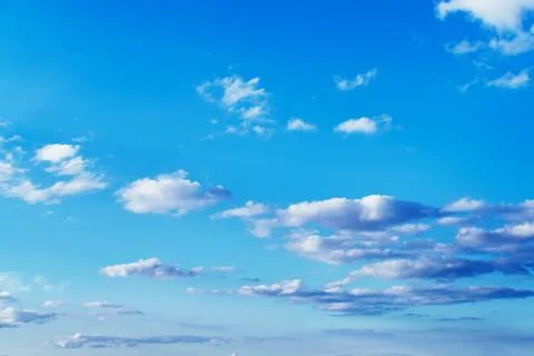 Blue sky with beautiful clouds Foto stock