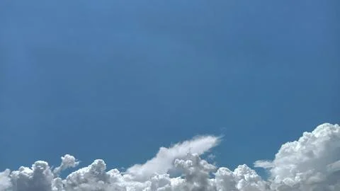 Blue sky with beautiful clouds Stock Photos