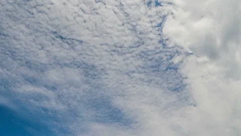 Blue sky with beautiful clouds. Time lapse Stock Footage 112513636