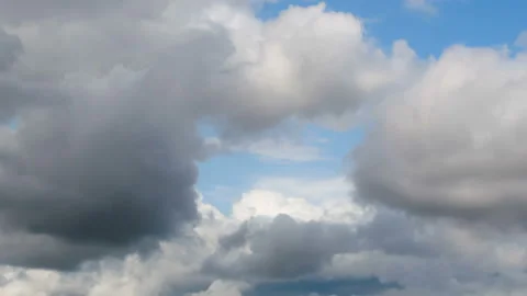 Blue sky with beautiful clouds. Time lapse Vídeos de archivo 112917087