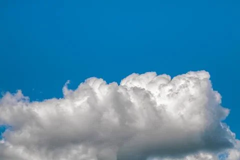 Blue sky with big cloud Stock Photos