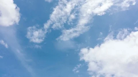 Blue sky with big white cloud. Stock Footage 83191735