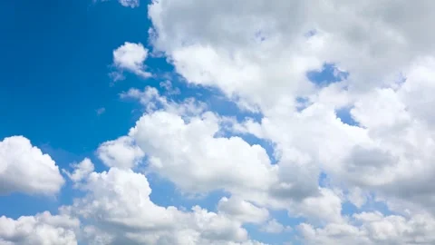 Blue Sky With Blazing Sun 4K Timelapse Background Stock Footage 341864387