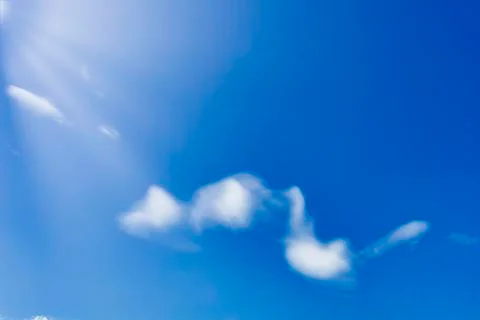 Blue sky with blur cloud . With copy space for text or design. Stock Photos