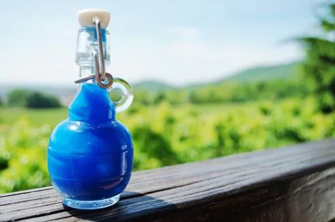 Blue Sky Bottle Stock Photos