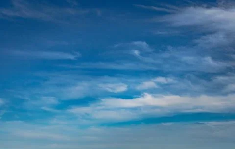 Blue sky bright with cloud patch amazing nature art Foto stock