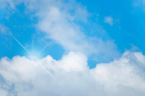 Blue sky bright light Stock Photos