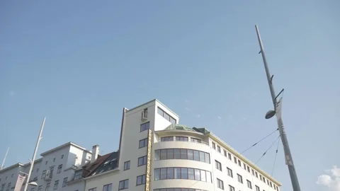 Blue Sky Building Bergen Down Town Stock Footage 220310178
