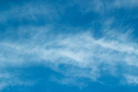 Blue sky with cirrus cloud.  Stock Photos