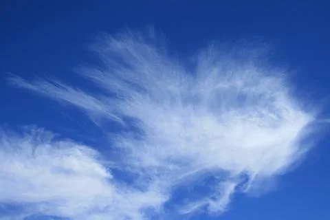 Blue sky with cirrus clouds Stock Photos