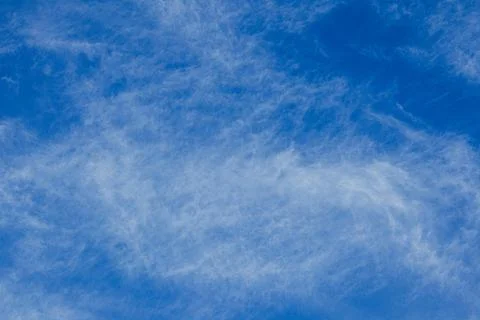 Blue Sky with Cirrus Clouds 스톡 사진