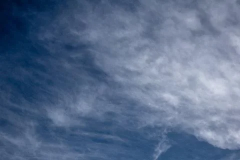 Blue Sky with Cirrus Cloudscape 写真素材