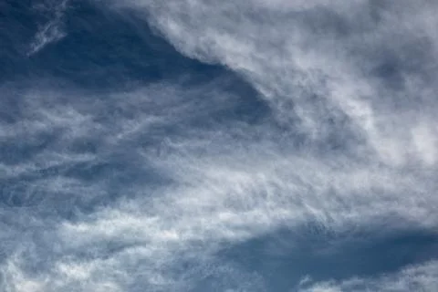 Blue Sky with Cirrus Cloudscape Stock-Fotos