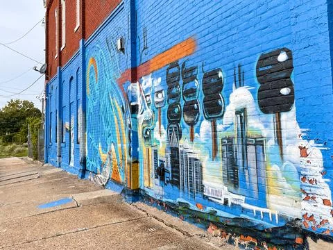 Blue Sky City Stock Photos