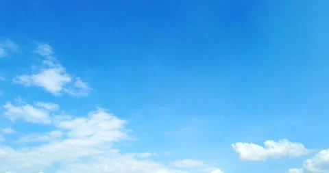 BLUE SKY CLEAR beautiful cloud space weather Stock Footage 135946423