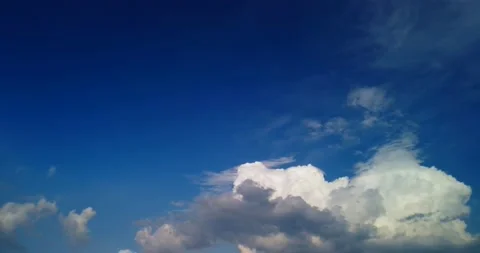 BLUE SKY CLEAR beautiful cloud space weather Video stock 138601561