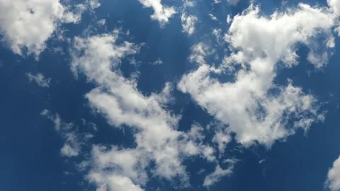 Blue Sky cloud background. Beautiful Blue sky with clouds Stock Footage 165455341
