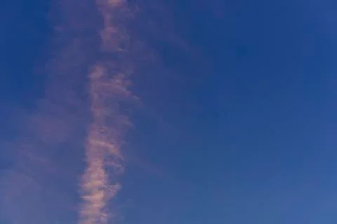 Blue sky with cloud background. With copy space for text or design. Stock Photos