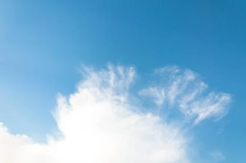 Blue sky with cloud with background daylight, natural sky composition, elem.. Stock Photos