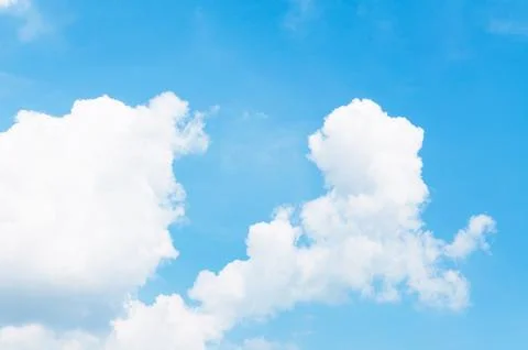 Blue sky with cloud with background daylight, natural sky composition, elem.. Stock Photos
