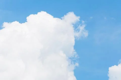 Blue sky with cloud with background daylight, natural sky composition, elem.. Stock Photos