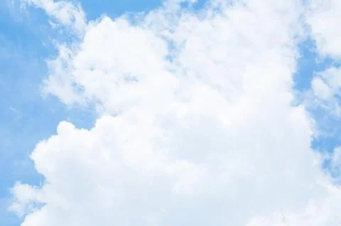 Blue sky with cloud with background daylight, natural sky composition, elem.. Stock Photos