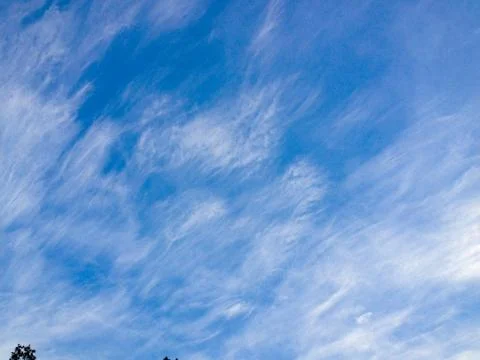 Blue sky cloud background design element Stock Photos