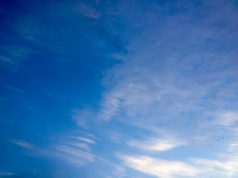 Blue sky cloud background design element Stock Photos