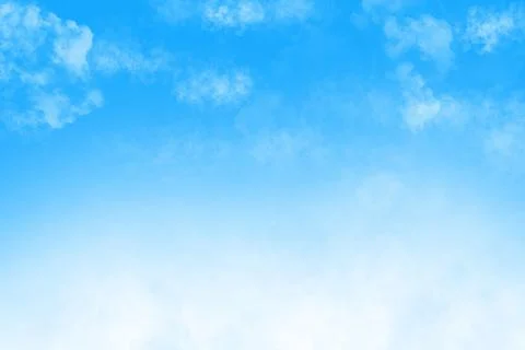 Blue Sky Cloud Background HD Stock Illustration