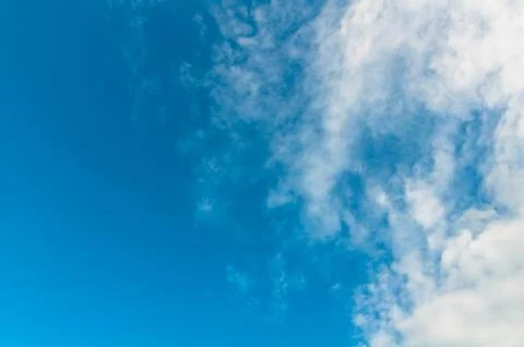 Blue sky with cloud background Stock Photos