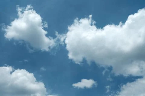 Blue Sky with Cloud Background. Stock Photos