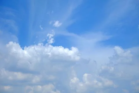 Blue Sky with Cloud Background. Foto stock