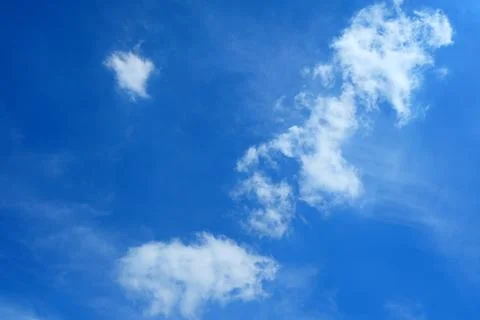 Blue Sky with Cloud Background. Stock Photos