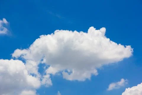 Blue sky cloud background Stock Photos