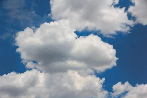 Blue sky cloud background Stock Photos
