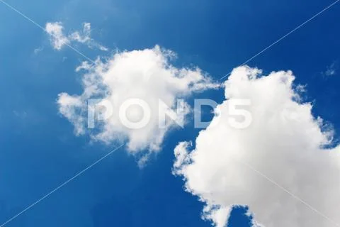 Blue sky with cloud background Stock Photos