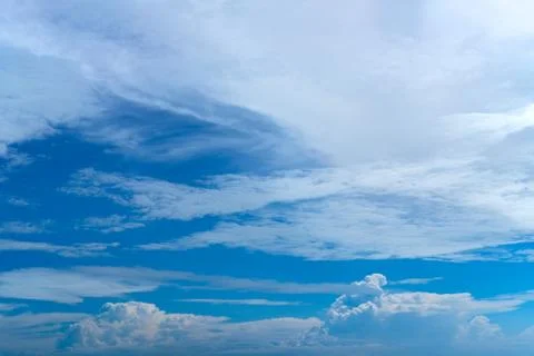 Blue sky with cloud, background. Foto stock