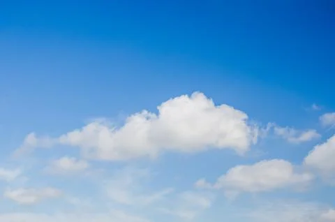Blue sky with cloud. Background. Foto stock