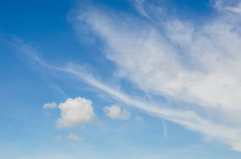 Blue sky with cloud. Background. Foto stock