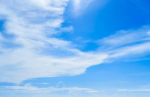 Blue sky with cloud, background. Stock-Fotos