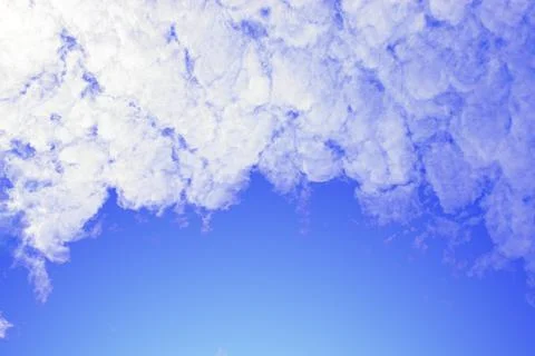 Blue sky with cloud background Stock Photos