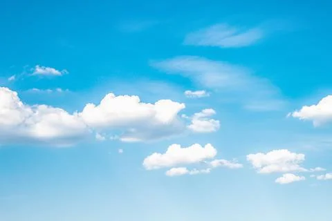 Blue sky cloud background Stock Photos
