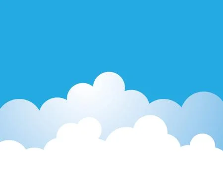 Blue sky with cloud background vector illustration イラスト素材