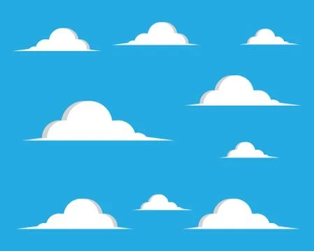 Blue sky with cloud background vector illustration 스톡 일러스트