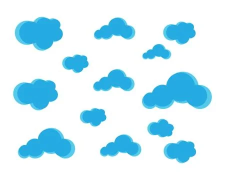 Blue sky with cloud background vector illustration イラスト素材