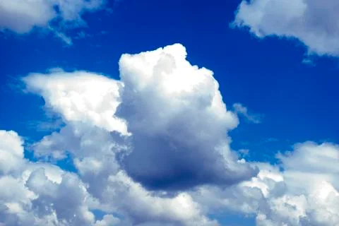 Blue sky with cloud close-up Foto stock