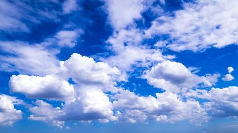 Blue sky with cloud closeup . Closeup blue sky and fluffy clouds background 스톡 사진